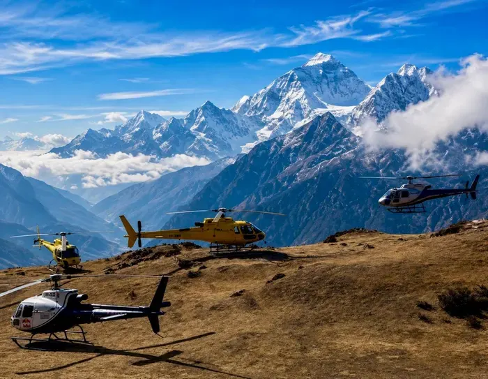 Manaslu Helicopter Return Trek — Larkya La & Heli Exit